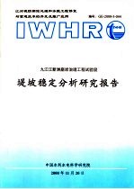 九江江新洲崩岸治理工程试验段堤坡稳定分析研究报告