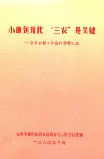 小康到现代“三农”是关键 全市农村工作会议资料汇编