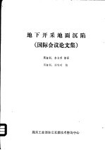 地下开采地面沉陷 国际会议论文集