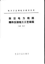 架空电力线路爆炸压接施工工艺规程 试行