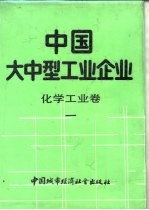 中国大中型工业企业 化学工业卷 1