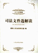 司法文件选解读 2013年精选集
