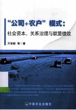 “公司+农户”模式 社会资本、关系治理与联盟绩效