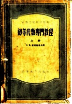 初等代数专门教程 上
