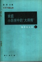家庭小厨房中的大师傅