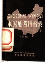 本国地名拼音表 初稿