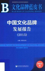 中国文化品牌发展报告 2015 2015版