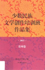 少数民族文学创作培训班作品集 2013 贵州卷