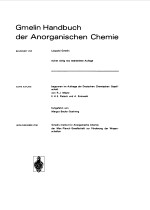 GMELIN HANDBUCH DET ANORGANISCHEN CHEMIE TEIL A1