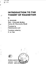 INTRODUCTION TO THE THEORY OF MAGNETISM