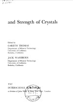 ELECTRON MICROSCOPY AND STRENGTH OF CRYSTALS