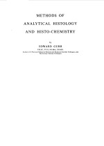 METHODS OF ANALYTICAL HISTOLOGY AND HISTO-CHEMISTRY