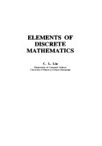 ELEMENTS OF DISCRETE MATHEMATICS