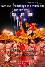 第二批浙江省非物质文化申报项目重要辅助材料 卷地龙 民间舞蹈 浙江省仙居县