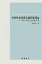 中国职业足球发展问题研究 基于历史演进的视角