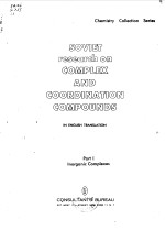 SOVIET RESEARCH ON COMPLEX AND COORDINATION COMPOUNDS 1-3