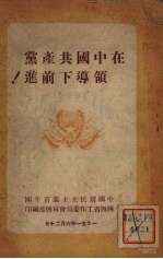 在中国共产党领导下前进!