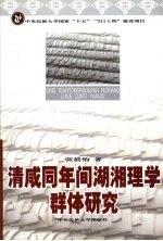 清咸同年间湖湘理学群体研究
