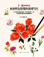 水溶性色铅笔的花园写生