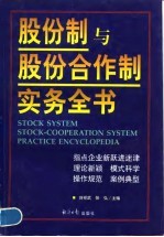 股份制与股份合作制实务全书 下