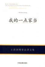 我的一点家当 王世洲刑事法译文集 translations in criminal law