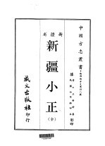 西部地方·第卅八号新疆省新疆小正 全