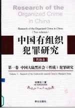 中国有组织犯罪研究 第1卷 中国大陆黑社会性质犯罪研究