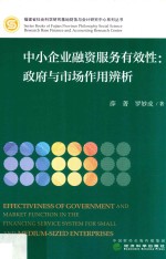 中小企业融资服务有效性 政府与市场作用辨析