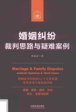 婚姻纠纷 裁判思路与疑难案例 2018版