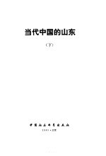 当代中国的山东 下