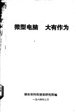 微型电脑 大有作为