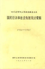 四川省酉阳土家族苗族自治县 民国经济和社会发展统计资料 1986-1987