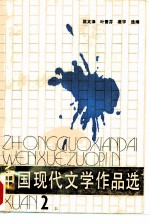中国现代文学作品选 第二册 (上册)