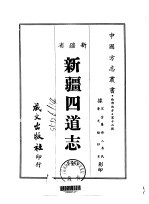 新疆四道志 全