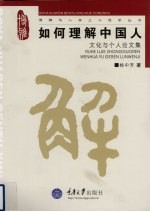 如何理解中国人 文化与个人论文集