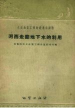 河西走廊地下水的利用
