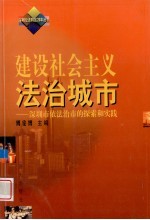 建设社会主义法治城市 深圳市依法治市的探索与实践