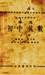 薛氏初中代数 上