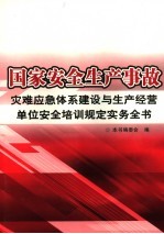 国家安全生产事故灾难应急体系建设与生产经营单位安全培训规定实务全书 第4卷