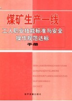煤矿生产一线工人职业技能标准与安全操作规范达标手册 第4卷