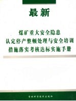 最新煤矿重大安全隐患认定停产整顿处理与安全培训措施落实考核达标实施手册 第2卷