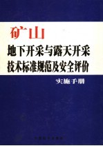 矿山地下开采与露天开采技术标准规范及安全评价实施手册 第1卷