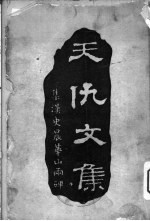天仇文集 丙篇 单刀直入录