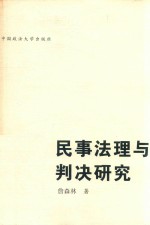 民事法理与判决研究