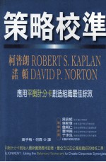 策略校准 应用平衡计分卡创造组织最佳综效