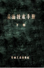 采油技术手册 下