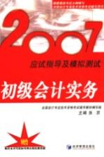 2007应试指导及模拟测试 初级会计实务