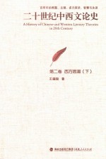 二十世纪中西文论史 百年中的难题、主潮、多元探求、智慧与失误 第2卷 西方思潮 下