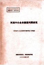 河南中小企业融资问题研究