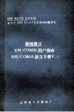 高级语言 RMCOBOL用户指南 RMCOMBOL语言手册V 2
